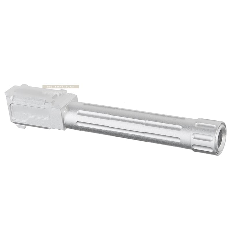 5KU 9INE Threaded Barrel (14mm CCW) for Tokyo Marui G19 GBB - Silver - Bang Bang Airsoft