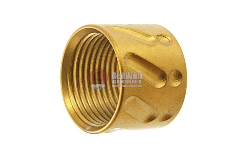 5KU Knurled Thread Protector - 14mm CCW - Gold - Bang Bang Airsoft