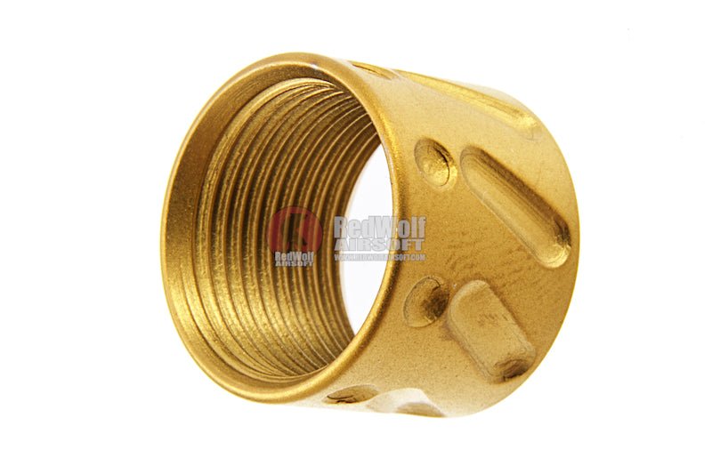 5KU Knurled Thread Protector - 14mm CCW - Gold - Bang Bang Airsoft