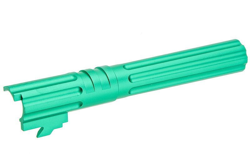 5KU Tokyo Marui Hi Capa 5.1 GBB Outer Barrel (Type 1, M11CW, Aluminum, Green) - Bang Bang Airsoft