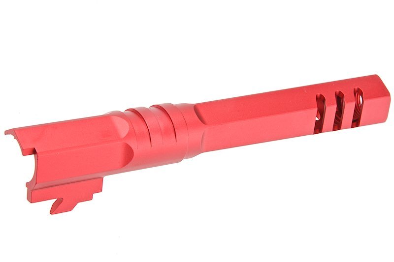 5KU Tokyo Marui Hi Capa 5.1 GBB Outer Barrel (Type 2, M11CW, Aluminum, Red) - Bang Bang Airsoft