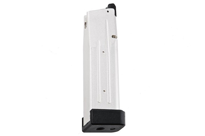 Alpha Parts Tokyo Marui Hi Capa Airsoft Green Gas Magazine (31rounds, CNC Aluminum, Silver)