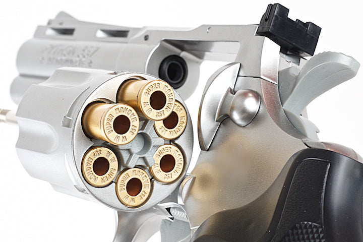 Tokyo Marui Spring Python 357 4 inch Airsoft Revolver (Stainless Silver)