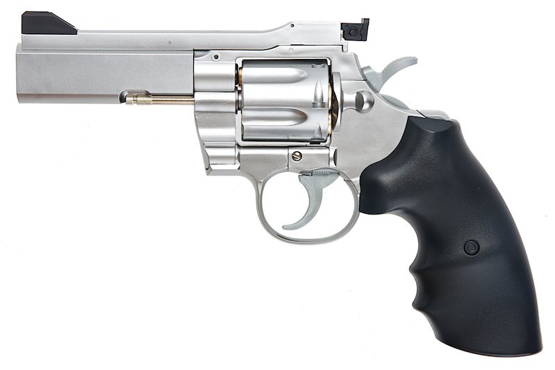 Tokyo Marui Python PPC Custom Spring Revolver 4 inch - Stainless Silver