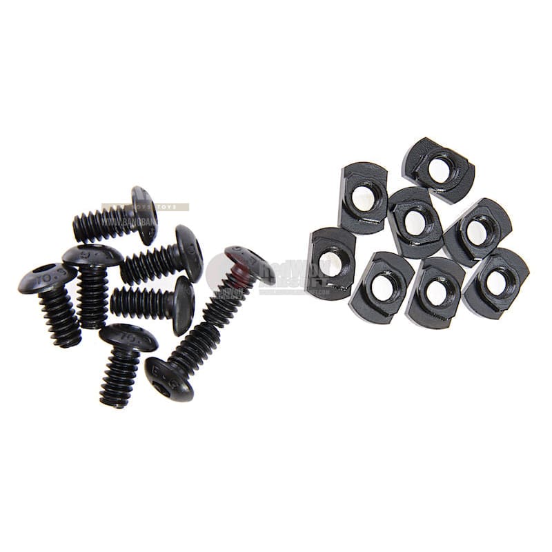 AABB M - LOK Nylon Picatinny Rail Sections 5 Slots - Black - Bang Bang Airsoft