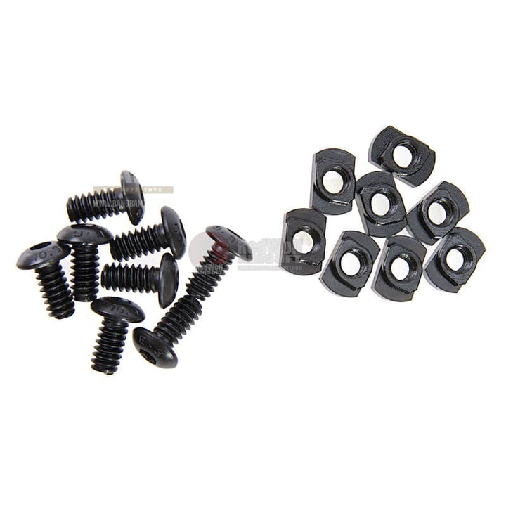 AABB M - LOK Nylon Picatinny Rail Sections 5 Slots - Black - Bang Bang Airsoft