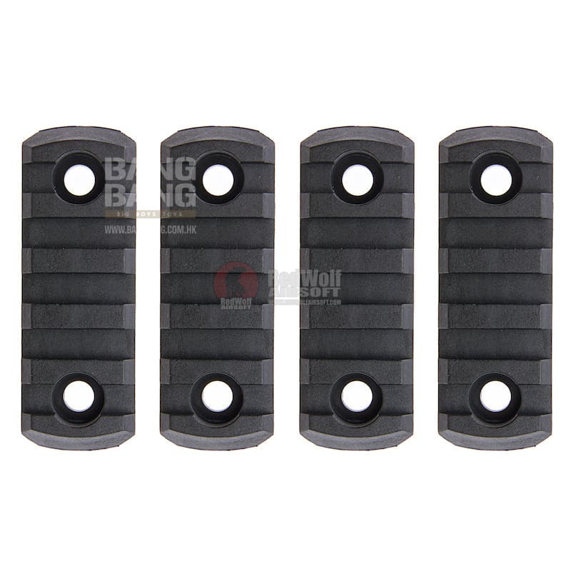 AABB M - LOK Nylon Picatinny Rail Sections 5 Slots - Black - Bang Bang Airsoft