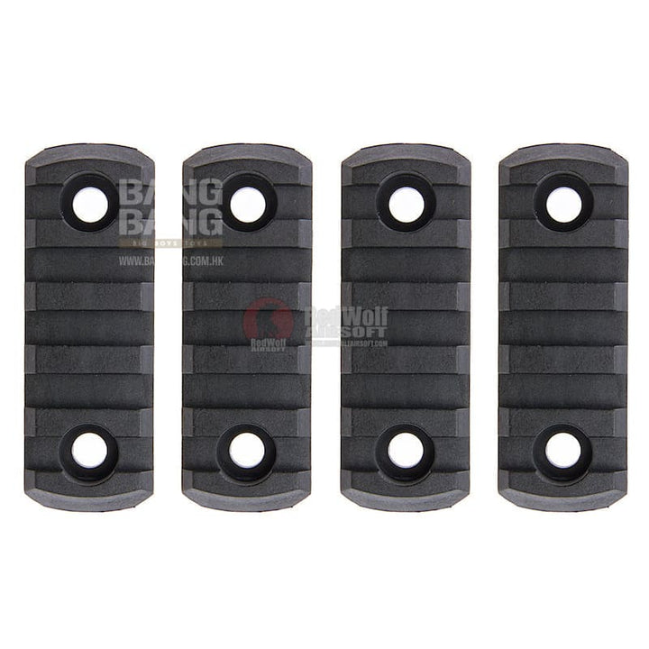 AABB M - LOK Nylon Picatinny Rail Sections 5 Slots - Black - Bang Bang Airsoft