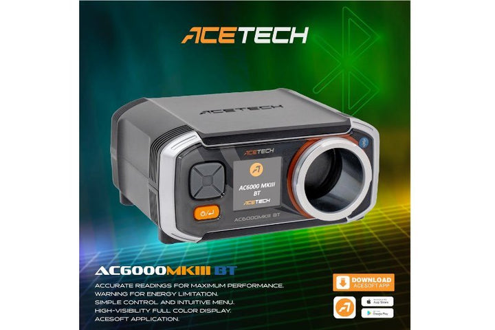 ACETECH AC6000 MKIII BT Chronograph (Exclusive) (MK3 APP Bluetooth Version & Aluminum Shooting Tube) - Bang Bang Airsoft