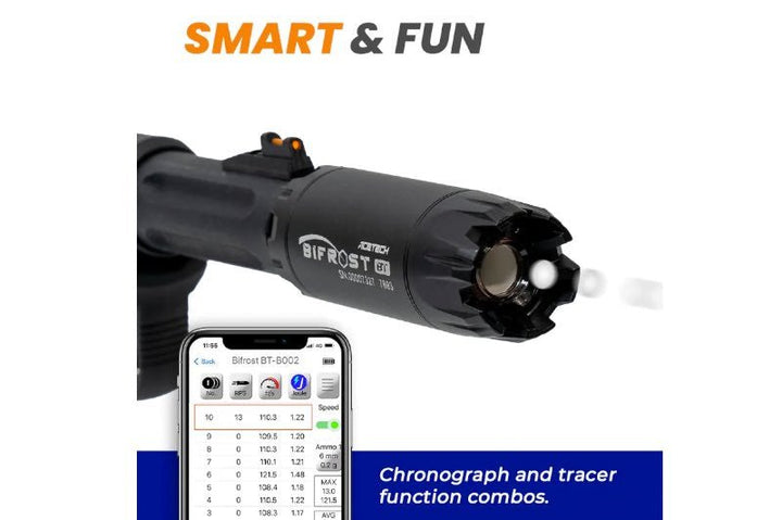 ACETECH Bifrost BT Tracer Unit - Black (M14CCW) (Compatible with Green & Red bbs, Bluetooth Function) - Bang Bang Airsoft