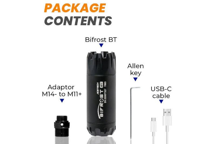ACETECH Bifrost BT Tracer Unit - Black (M14CCW) (Compatible with Green & Red bbs, Bluetooth Function) - Bang Bang Airsoft