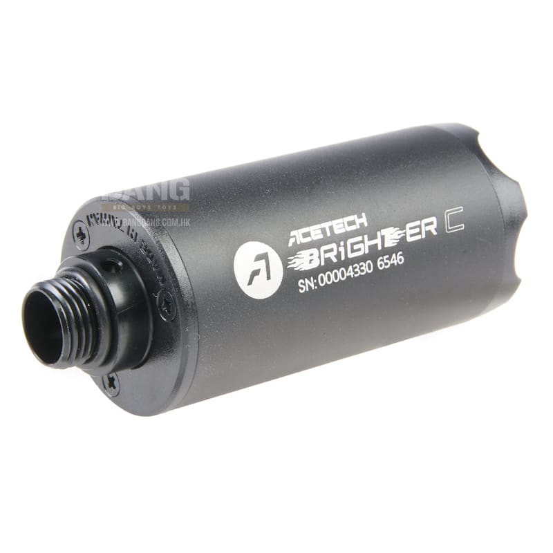 ACETECH Brighter C Tracer Unit - Black (M14CCW) with M11 CW Adaptor & Micro USB Charging Cable - Bang Bang Airsoft