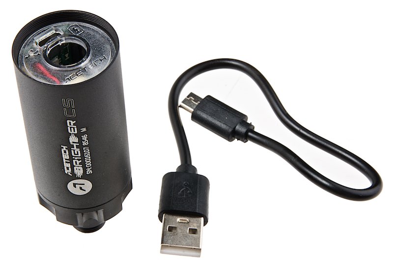 ACETECH Brighter CS Tracer Unit (M14CCW) with M11 CW Adaptor & Micro USB Charging Cable - Bang Bang Airsoft