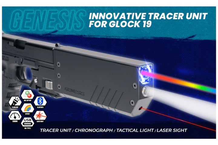 ACETECH Genesis Bifrost Tracer Unit (Standard) for G19 - Black - Bang Bang Airsoft