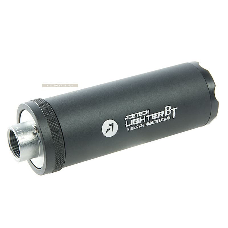 ACETECH Lighter BT Tracer Unit (Flat) - Black (M14CCW) with M11 CW Adaptor w/ Micro USB charging cable - Bang Bang Airsoft