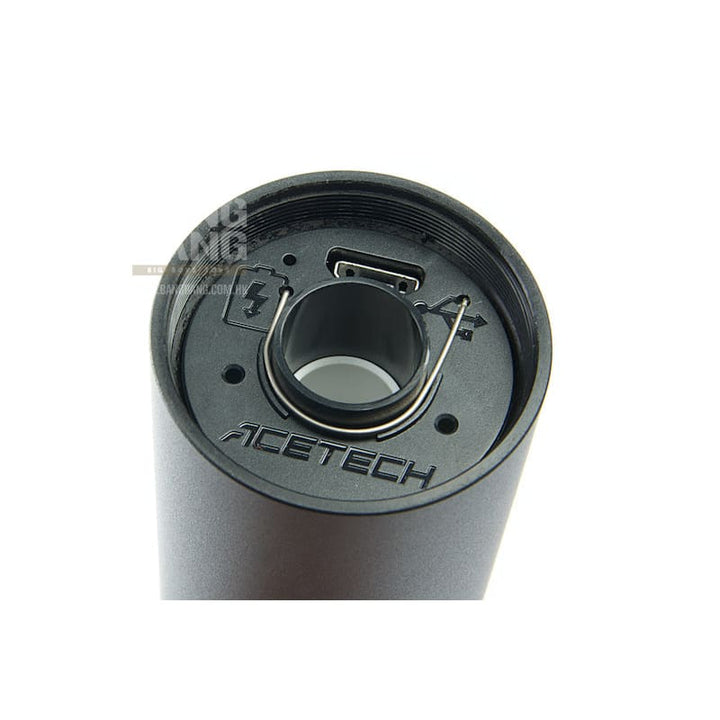 ACETECH Lighter BT Tracer Unit (Flat) - Black (M14CCW) with M11 CW Adaptor w/ Micro USB charging cable - Bang Bang Airsoft