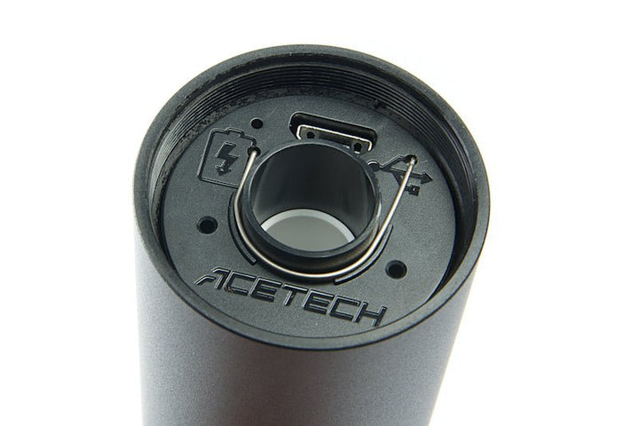 ACETECH Lighter BT Tracer Unit (Flat) - Black (M14CCW) with M11 CW Adaptor w/ Micro USB charging cable - Bang Bang Airsoft