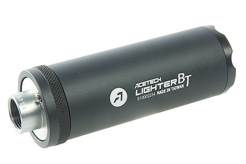 ACETECH Lighter BT Tracer Unit (Flat) - Black (M14CCW) with M11 CW Adaptor w/ Micro USB charging cable - Bang Bang Airsoft