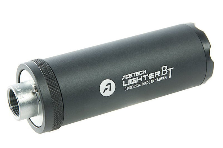 ACETECH Lighter BT Tracer Unit (Flat) - Black (M14CCW) with M11 CW Adaptor w/ Micro USB charging cable - Bang Bang Airsoft