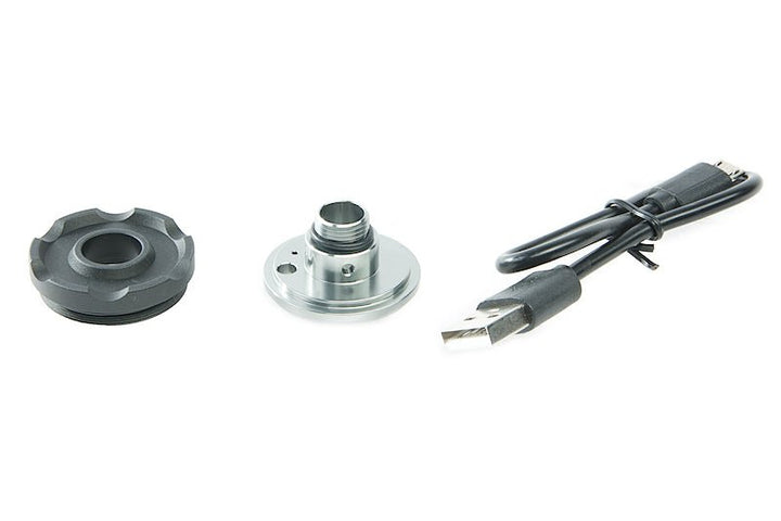 ACETECH Lighter BT Tracer Unit (Flat) - Black (M14CCW) with M11 CW Adaptor w/ Micro USB charging cable - Bang Bang Airsoft