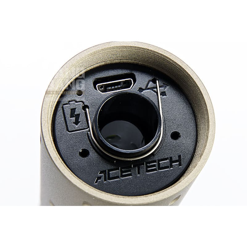 ACETECH Lighter BT Tracer Unit (M14CCW) with M11 CW Adaptor & Micro USB charging cable (Tan) - Bang Bang Airsoft