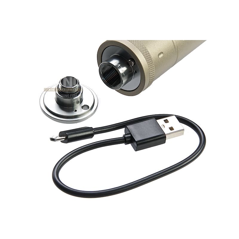 ACETECH Lighter BT Tracer Unit (M14CCW) with M11 CW Adaptor & Micro USB charging cable (Tan) - Bang Bang Airsoft