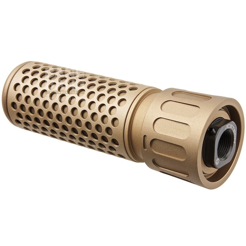 ACETECH Predator MKII Tracer Suppressor Unit (M14CCW) w/ Brighter C inside - Tan - Bang Bang Airsoft