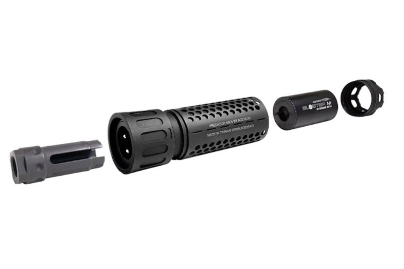 ACETECH Predator MKIII Tracer Suppressor Unit (M14CCW) w/ Blaster MS inside (Flame Effect) - Bang Bang Airsoft