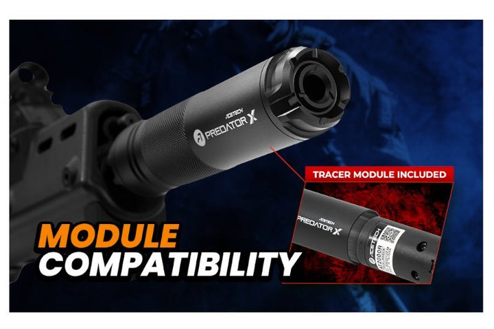 ACETECH Predator X Tracer Unit - BK (AT2000R Tracer Module, M14CCW, Compatible with Green & Red bbs) - Bang Bang Airsoft