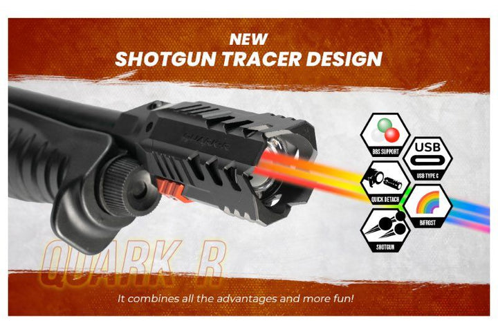 ACETECH Quark R Bifrost Tracer Unit (Design for 870 Shotgun Series) - Black - Bang Bang Airsoft