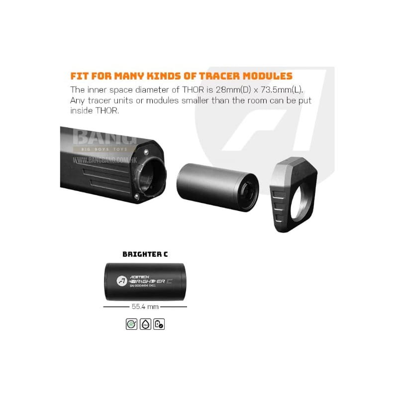 ACETECH THOR Tracer Unit w/ Brighter C inside for Krytac Kriss Vector AEG Airsoft - Bang Bang Airsoft
