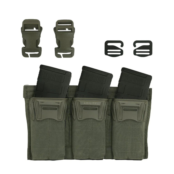 Agilite Pincer Placard Triple Magazine Pouch for M4 Type Magazine - Bang Bang Airsoft