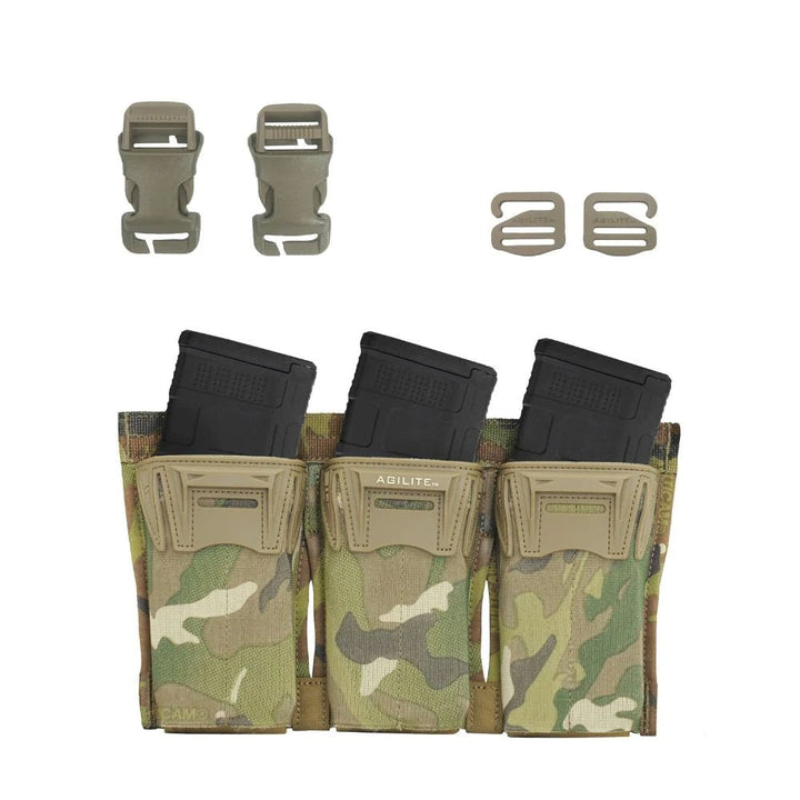 Agilite Pincer Placard Triple Magazine Pouch for M4 Type Magazine - Bang Bang Airsoft