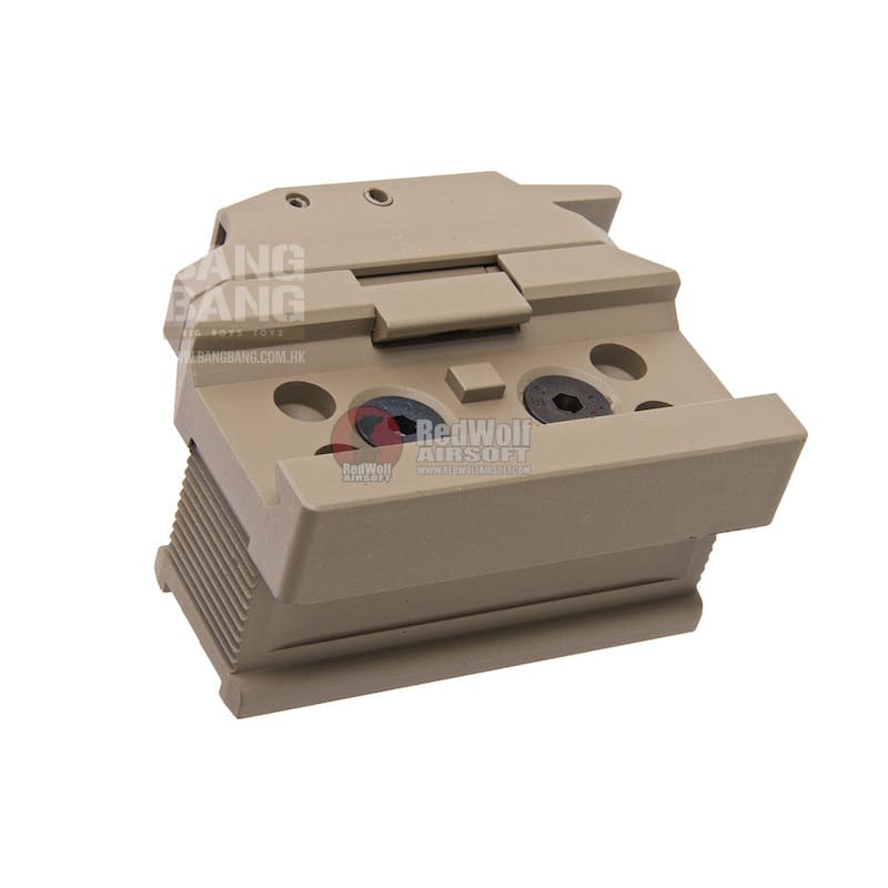 AIM BOBRO Style T1 QD Mount with Riser - DE - Bang Bang Airsoft