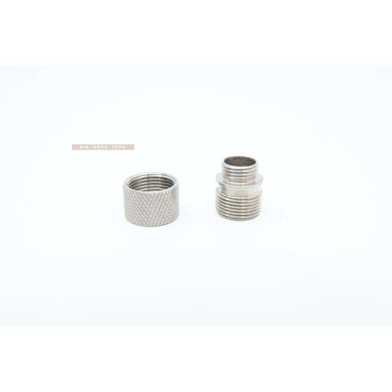 AIRSOFT ARTISAN STAINLESS STEEL MUZZLE ADAPTOR FOR WE PISTOL (11MM CW TO 14MM CCW) - Bang Bang Airsoft