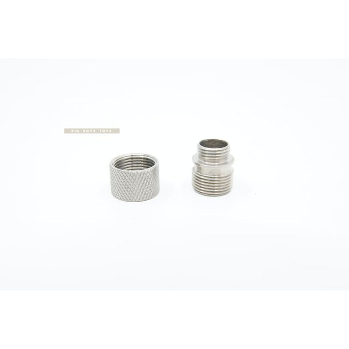 AIRSOFT ARTISAN STAINLESS STEEL MUZZLE ADAPTOR FOR WE PISTOL (11MM CW TO 14MM CCW) - Bang Bang Airsoft