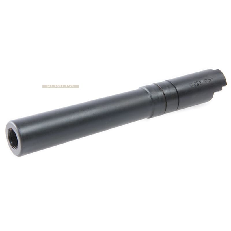 Airsoft Masterpiece .40 S&W Steel Threaded Fix Outer Barrel for Tokyo Marui Hi - Capa 5.1 GBB Pistol - Black - Bang Bang Airsoft