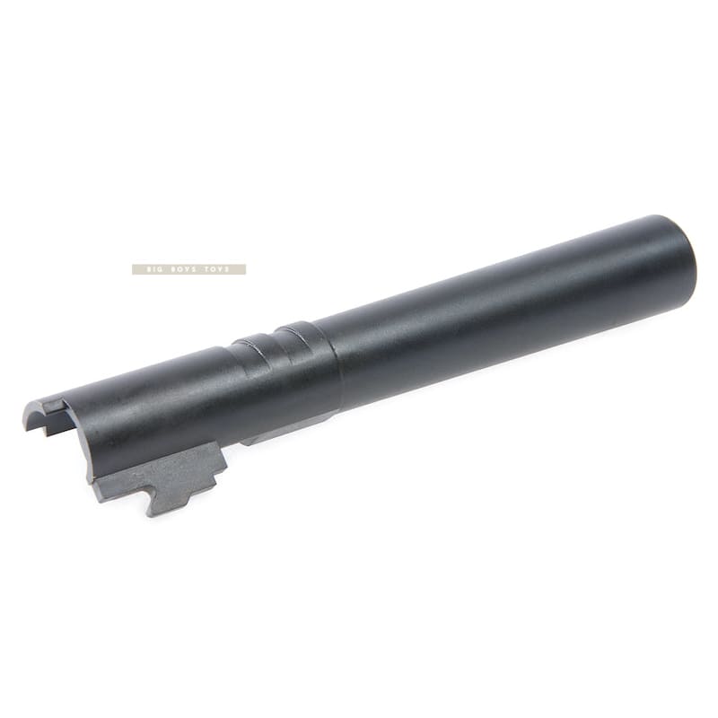 Airsoft Masterpiece .40 S&W Steel Threaded Fix Outer Barrel for Tokyo Marui Hi - Capa 5.1 GBB Pistol - Black - Bang Bang Airsoft