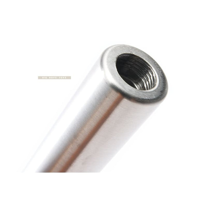 Airsoft Masterpiece .40 S&W Steel Threaded Fix Outer Barrel for Tokyo Marui Hi - Capa 5.1 GBB Pistol - Silver - Bang Bang Airsoft