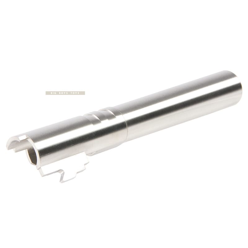 Airsoft Masterpiece .45 ACP Threaded Fix Outer Barrel (11mm CW) for Tokyo Marui Hi - Capa 5.1 GBB - Silver - Bang Bang Airsoft