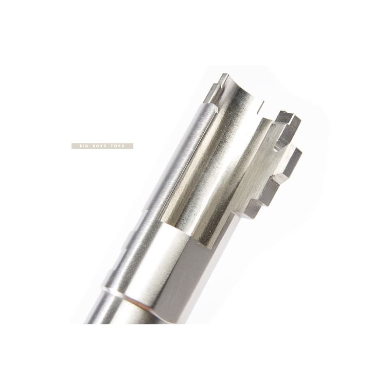 Airsoft Masterpiece .45 ACP Threaded Fix Outer Barrel (11mm CW) for Tokyo Marui Hi - Capa 5.1 GBB - Silver - Bang Bang Airsoft