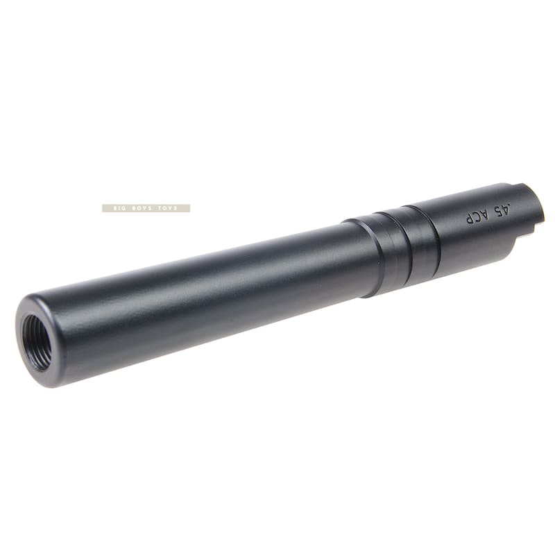 Airsoft Masterpiece .45 Threaded Aluminum Outer Barrel for Tokyo Marui Hi - Capa 5.1 GBB Pistol - Black - Bang Bang Airsoft