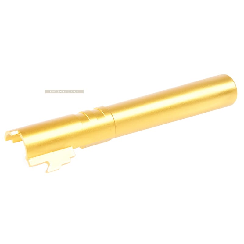 Airsoft Masterpiece .45 Threaded Aluminum Outer Barrel for Tokyo Marui Hi - Capa 5.1 GBB Pistol - Gold - Bang Bang Airsoft