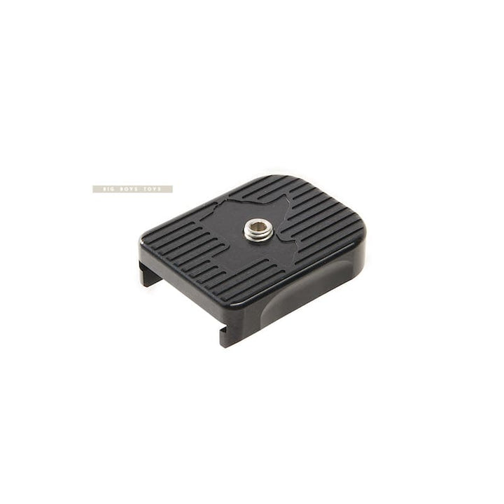 Airsoft Masterpiece Aluminum Magazine Base (STI Style) for Tokyo Marui Hi - Capa 5.1 GBB Pistol - Black - Bang Bang Airsoft