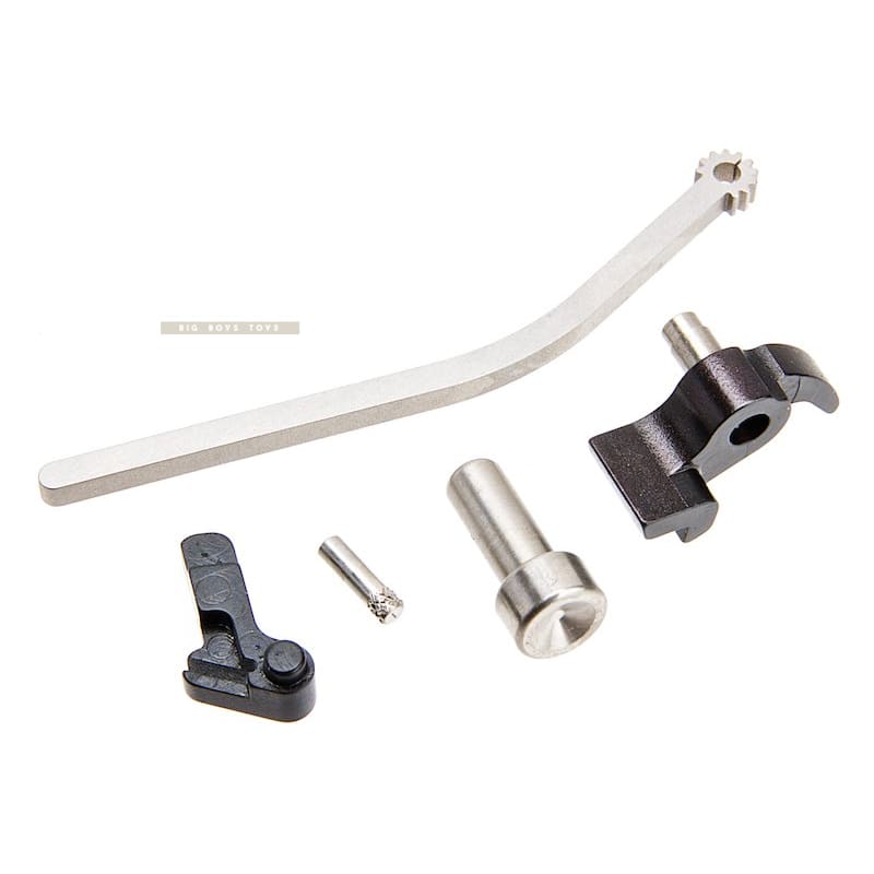 Airsoft Masterpiece CNC Steel Hammer & Sear Set for Tokyo Marui Hi - Capa/ 1911 (S Style Hex) - 2 Tone - Bang Bang Airsoft