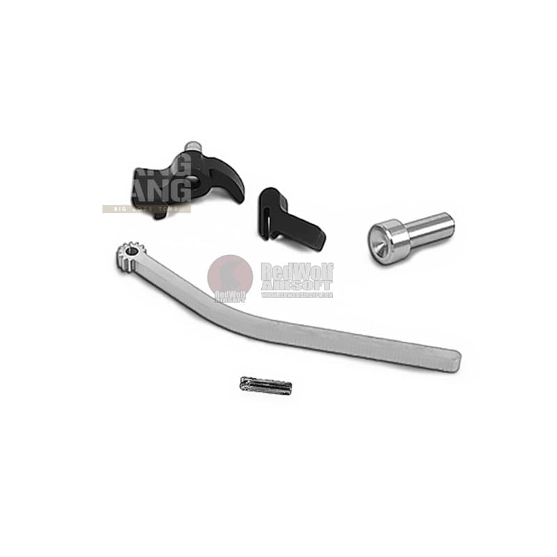 Airsoft Masterpiece CNC Steel Hammer & Sear Set for Tokyo Marui Hi - Capa GBB (STI DVC) - Silver - Bang Bang Airsoft