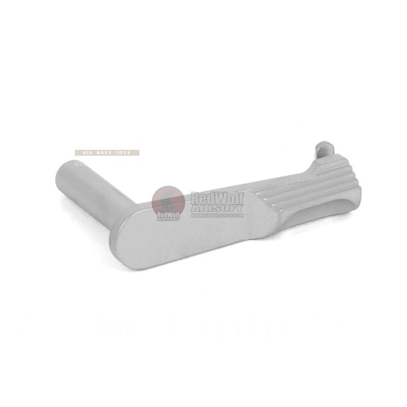 Airsoft Masterpiece CNC Steel Slide Stop (STI Style) for Tokyo Marui Hi - Capa GBB - Matt Silver - Bang Bang Airsoft