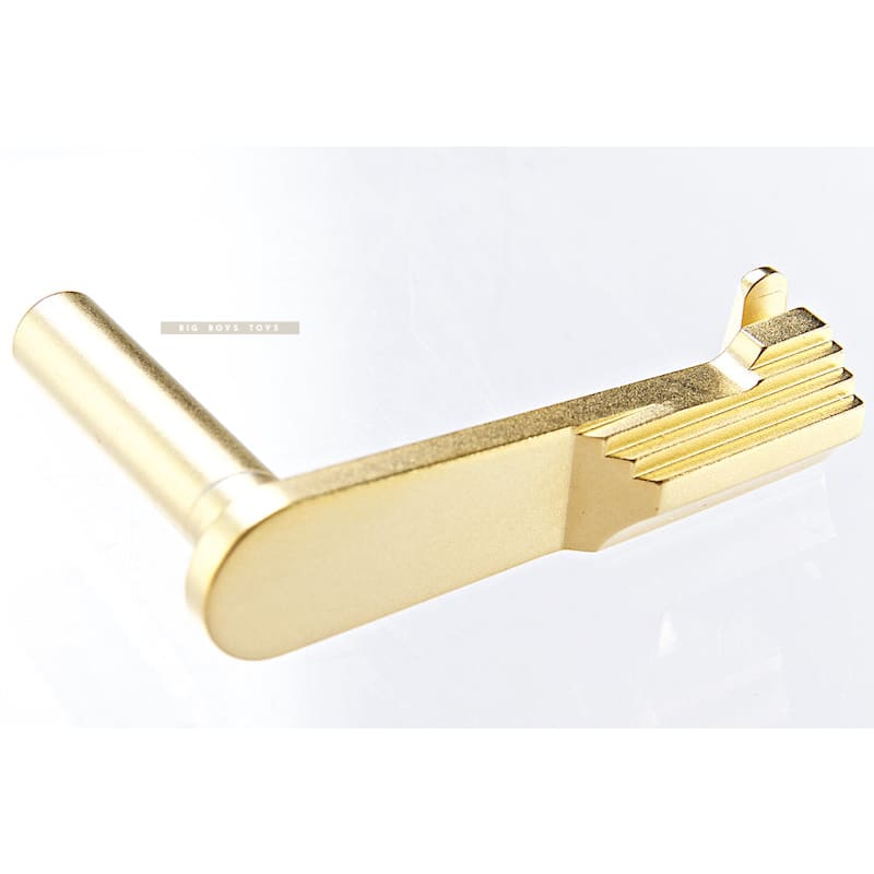 Airsoft Masterpiece CNC Steel Slide Stop (Type 2) for Tokyo Marui Hi - Capa GBB - Gold - Bang Bang Airsoft