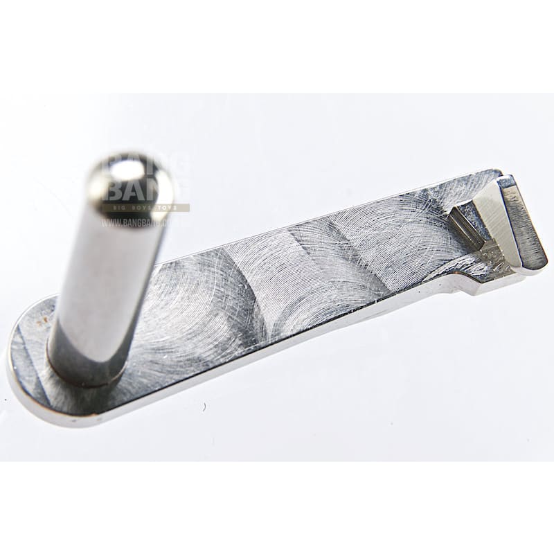 Airsoft Masterpiece CNC Steel Slide Stop (Type 2) for Tokyo Marui Hi - Capa GBB - Silver - Bang Bang Airsoft