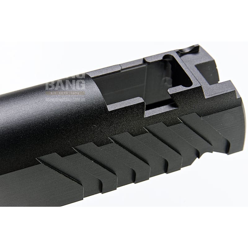 Airsoft Masterpiece Custom 'Alpha' Standard Slide for Tokyo Marui Hi - Capa / 1911 GBB - Black - Bang Bang Airsoft
